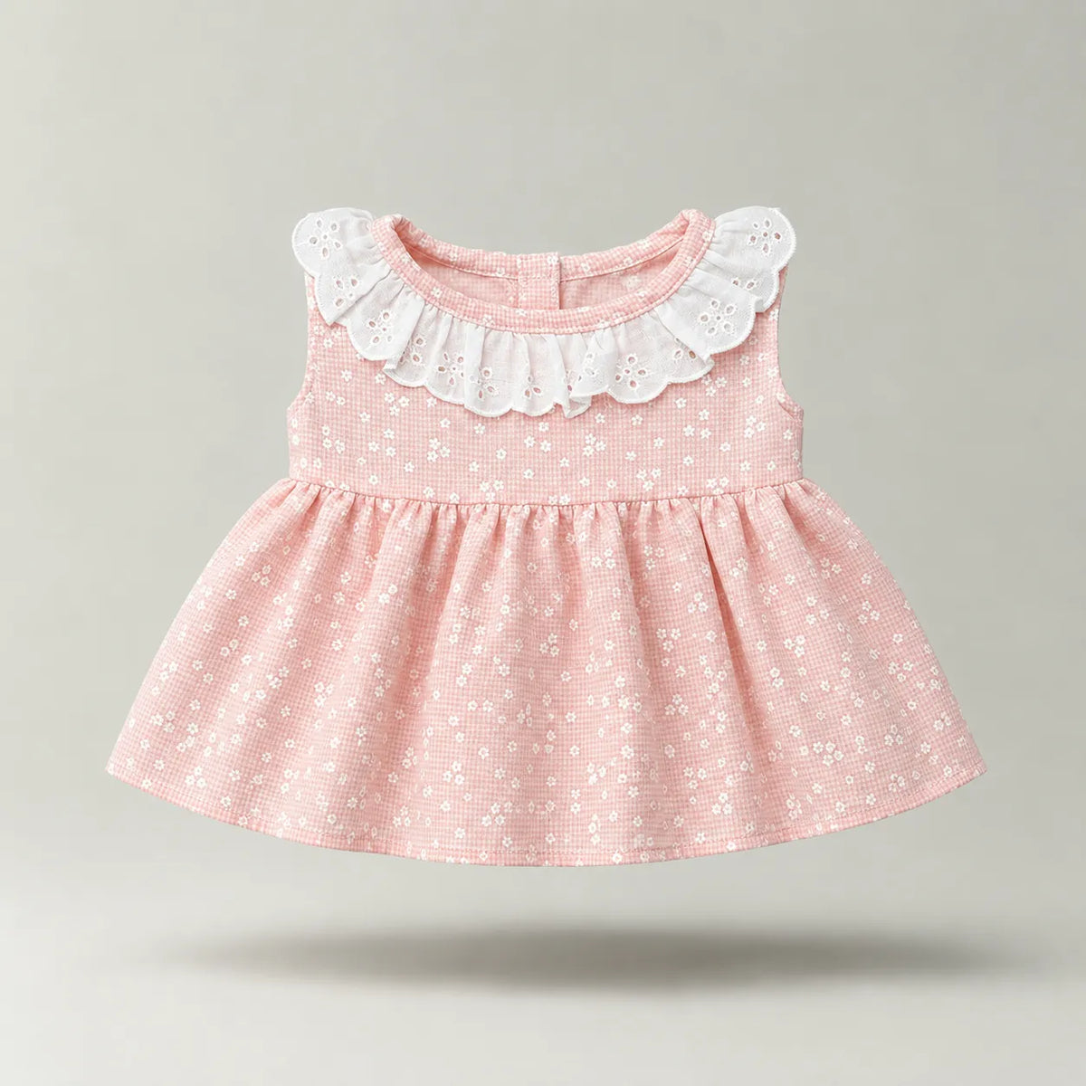 Cottagecore-Floral-Gingham-Plushie-Dress-1 - Cubforest