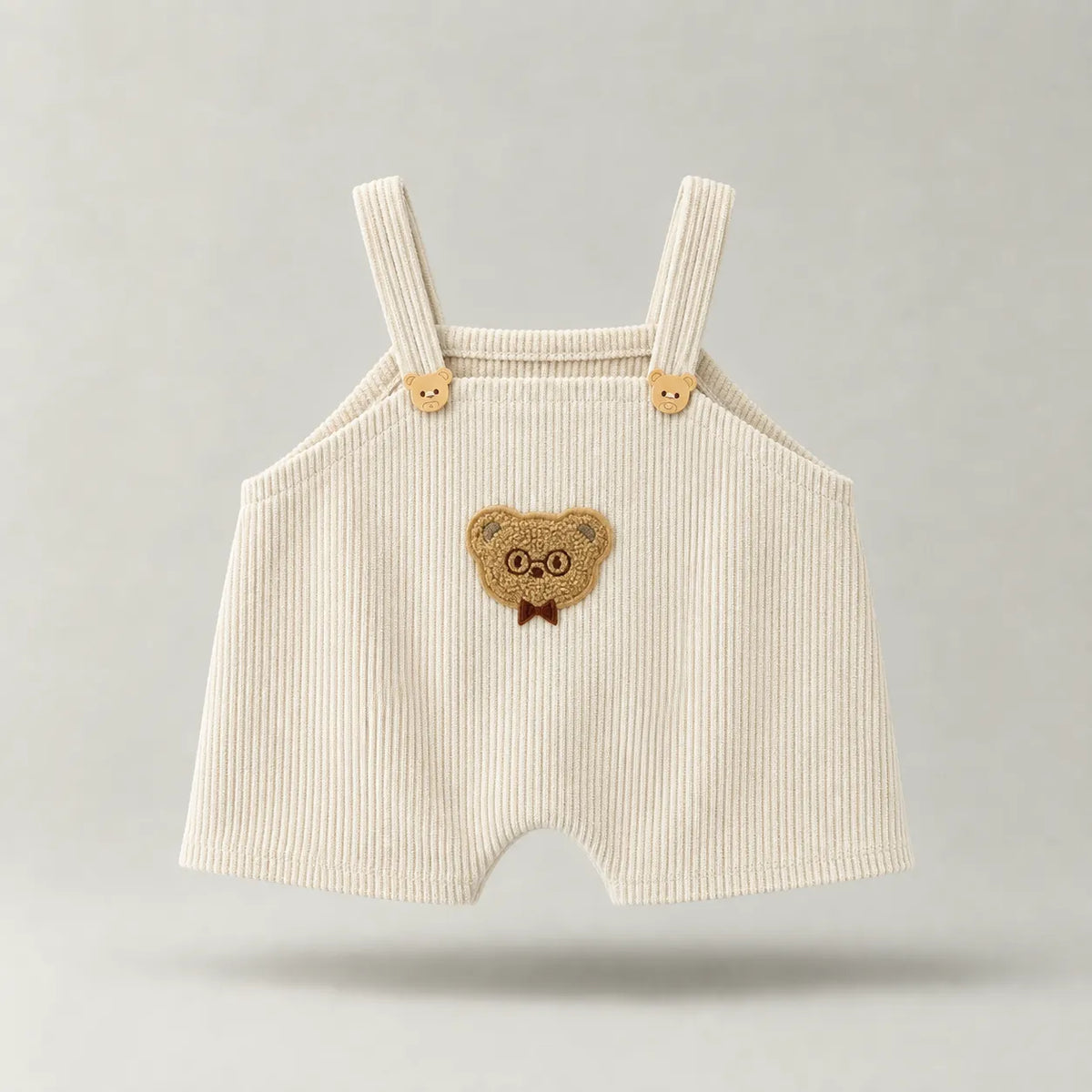 Cream Teddy Plushie Overalls (Outfit Only)