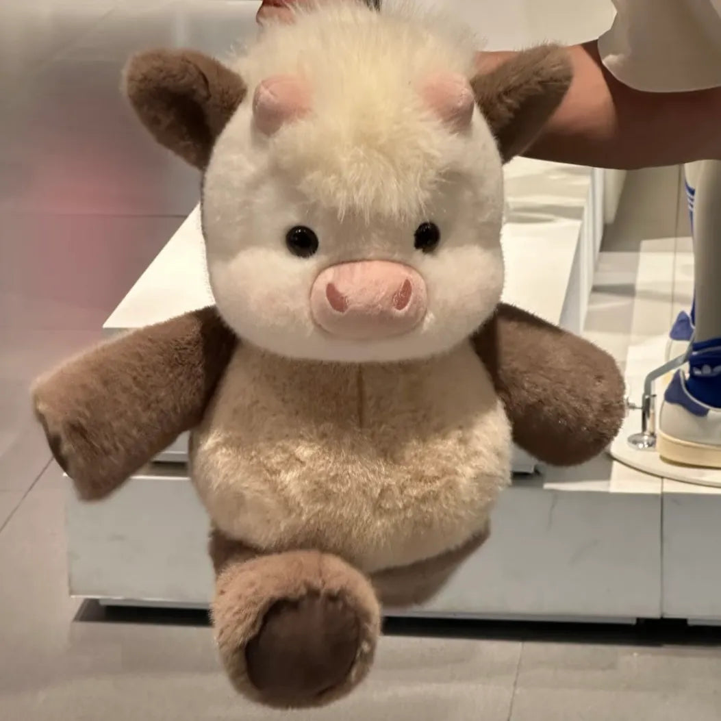 Cute-Running-Highland-Cow-Plush-Milk-Coffee-1 - Cubforest