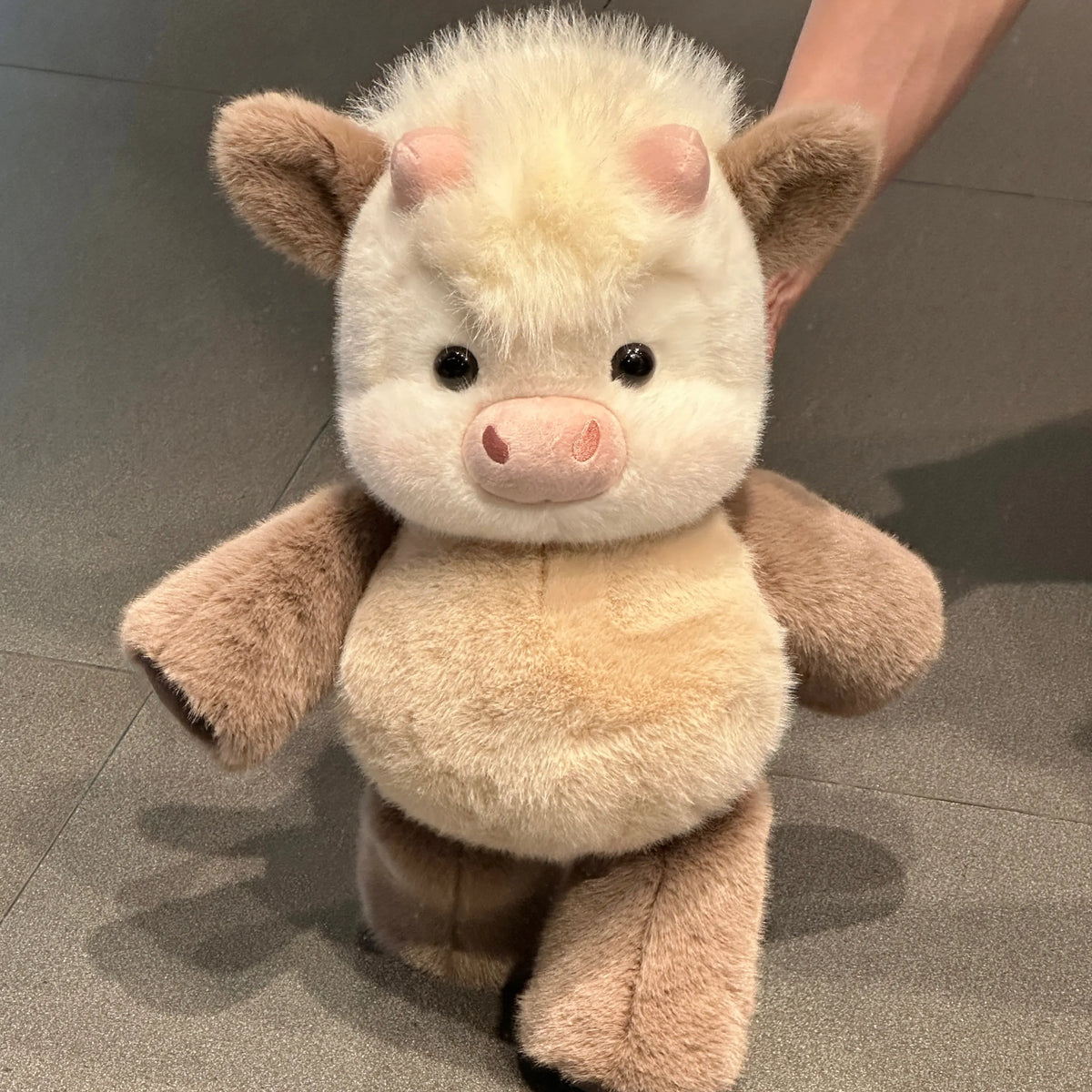 Cute-Running-Highland-Cow-Plush-Milk-Coffee - Cubforest